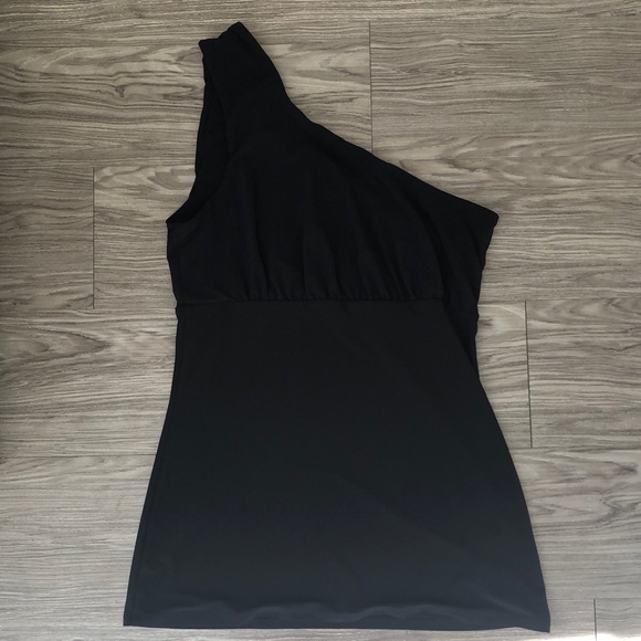 White House Black Market Tops - WHBM Black One Shoulder Top